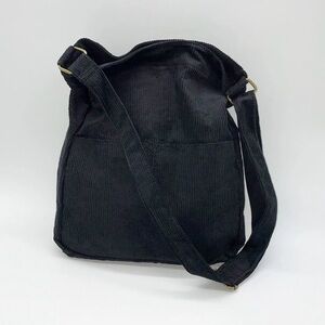 Harlow & Lloyd Black Corduroy Tote